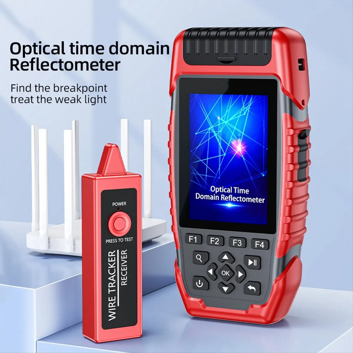 【Like】  S-900D Mini OTDR Fiber Optic Reflectometer 1310/1550nm -70-+8dBm 64km 24/22dB Fiber Optic Tester Power Meter