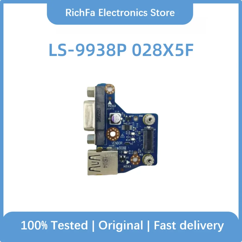 For Dell Latitude E6440 USB VGA Jack board 028X5F LS-9938P