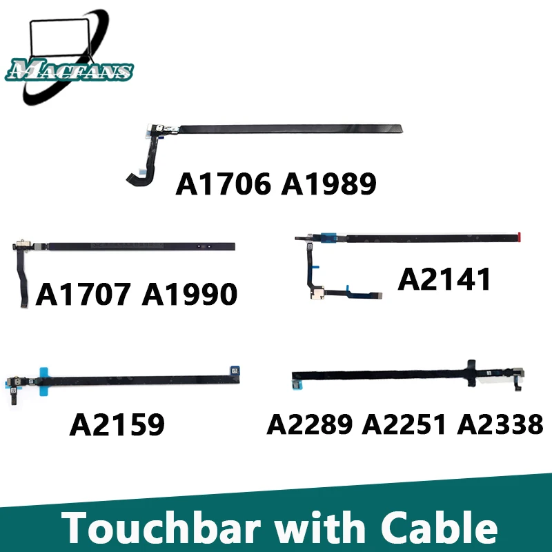 Oryginalny A1706 A1707 A2338 Touchbar z kablem do Macbook Pro Retina13 "15'' A1989 A1990 A2159 A2289 A2251 A2141 pasek dotykowy rok
