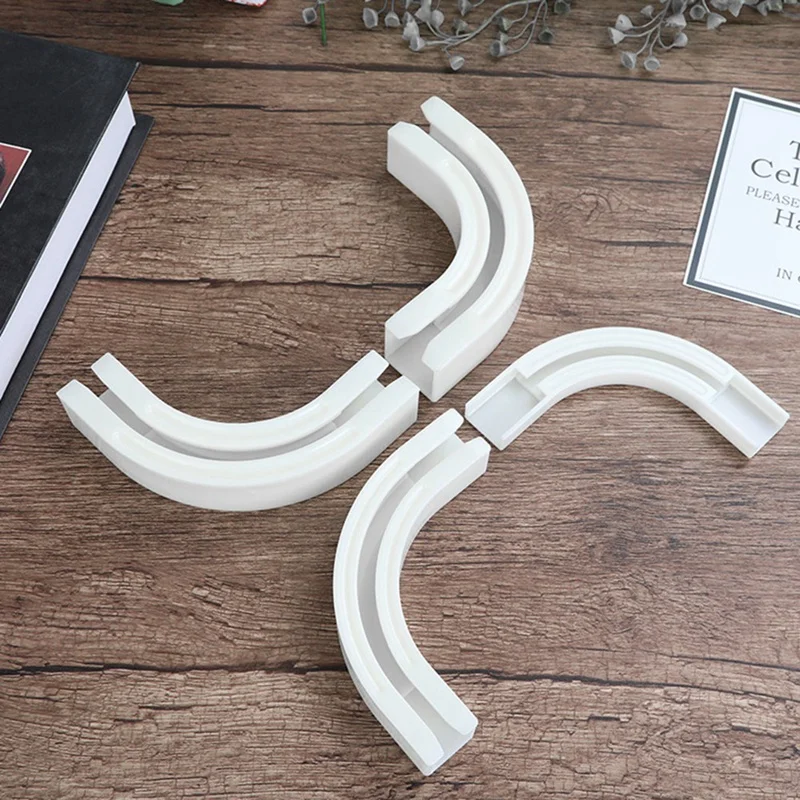 

Curtain Track 90° Curved Connector, Can Be Flexibly Bent Ceiling Mounted Curtain Track, Suitable for Ceiling Curtain Track
