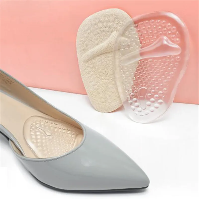Forefoot Insert Cushion Pads Silicone Women Forefoot Pads Plantar Fasciitis Pain Relief Metatarsal Foot Inserts Shock Shoe Pad - view 4