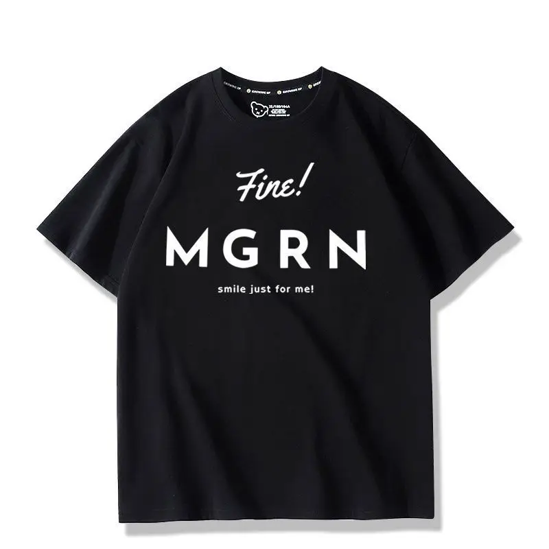 Megurine Luka سلسلة تي شيرت طباعة تي شيرت للرجال النساء الصيف بلايز قصيرة الأكمام المحملة ملابس يومية غير رسمية ملابس للرجال
