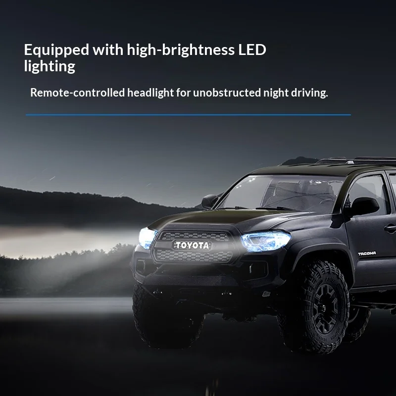 Fms tacoma 1/24 escala de controle remoto off-road rc crawler simulação veículo em miniatura brinquedo para hobbistas e colecionadores presente legal