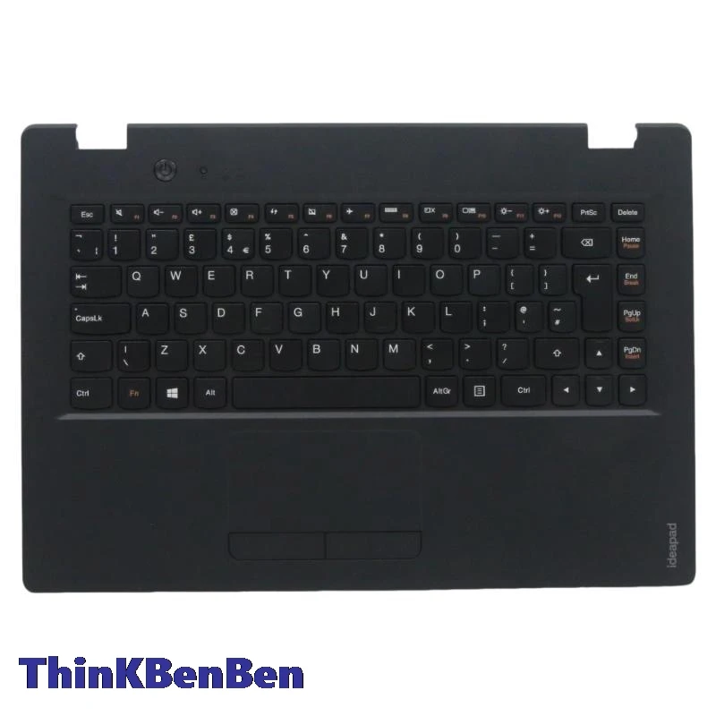 

UK English Black Keyboard Upper Case Palmrest Shell Cover For Lenovo Ideapad 100S 14 14IBR 5CB0K65008