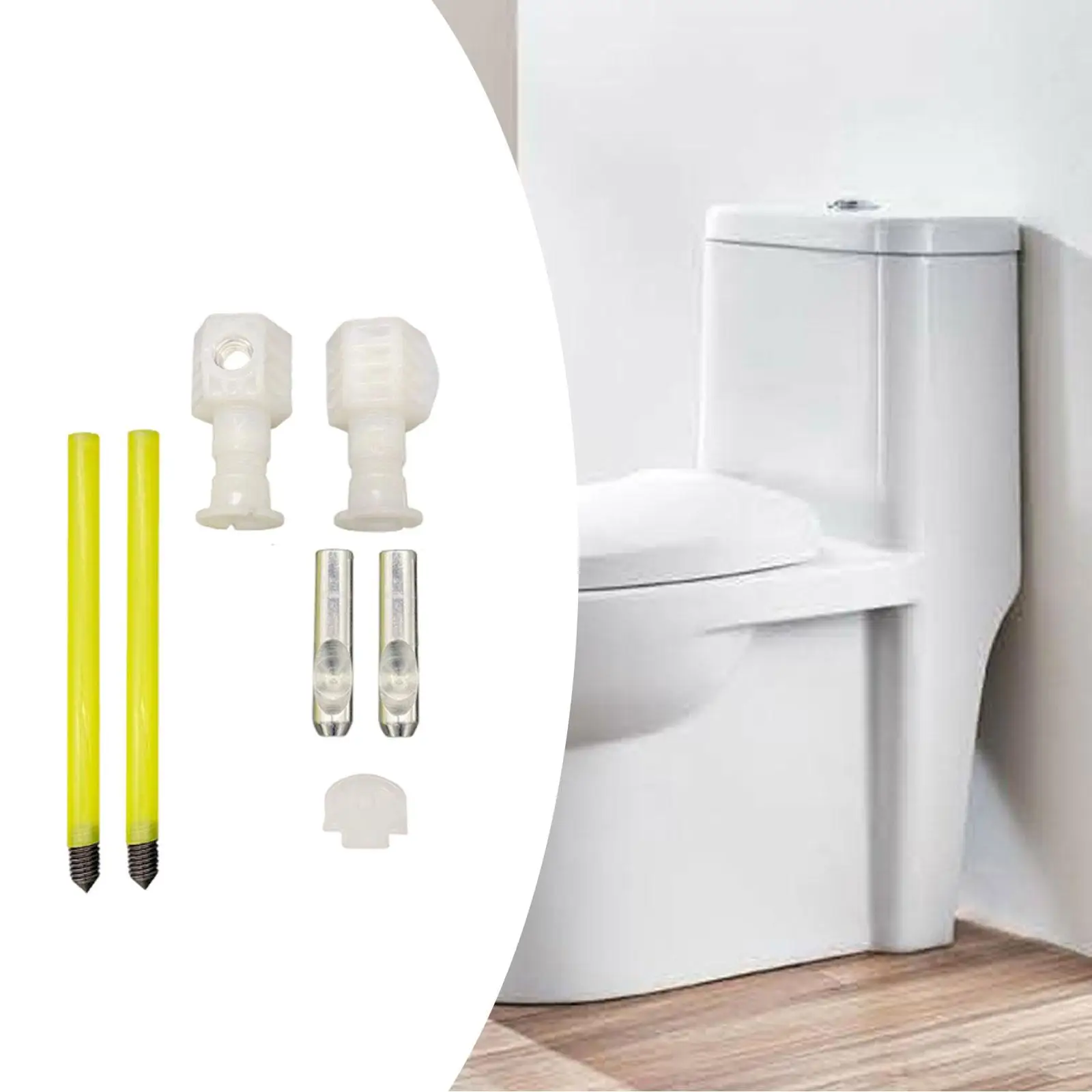 Toilet Seat Mounting Fittings 400kg Load Capacity Adjustable Screw Kit for Stable Wall Hung Toilets