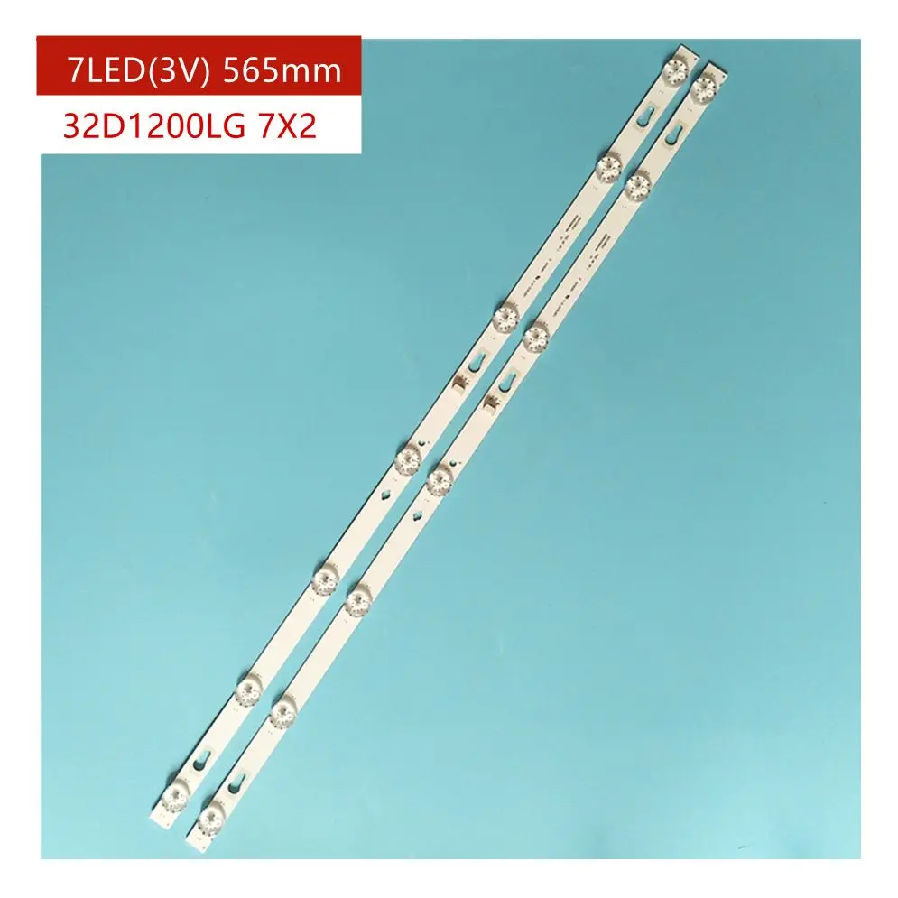 Kit 2pcs 7LED LED Backlight bar For TCL 4C-LB320T-HRAC 32D1200LG 7X2 32HR332M07A5