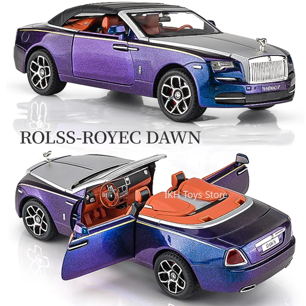 

1:24 Rolls-royce Dawn Spectre Car Toy Models Alloy Diecast Sound Light Doors Opened Pull Back Decoration Vehicles for Kids Gifts