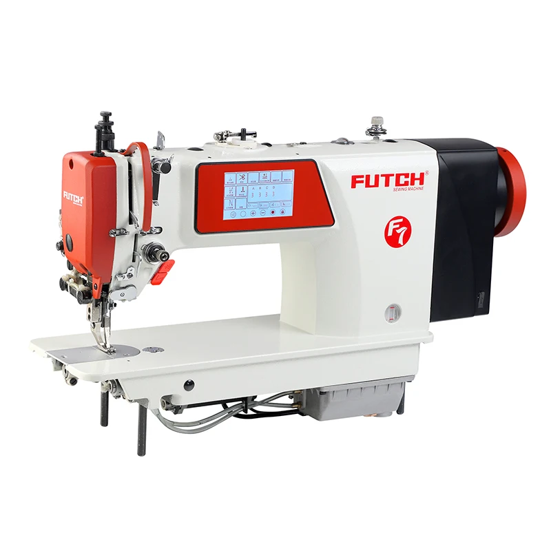 F7 china household electric  Step Motor Smart Touch Screen leather  industrial Sewing Machine