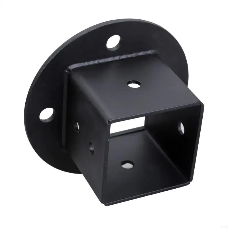 Portable Square Base Brackets Powder Metal Anchors for Fencing Railing Mailbox Support Daily Casual Use L43B