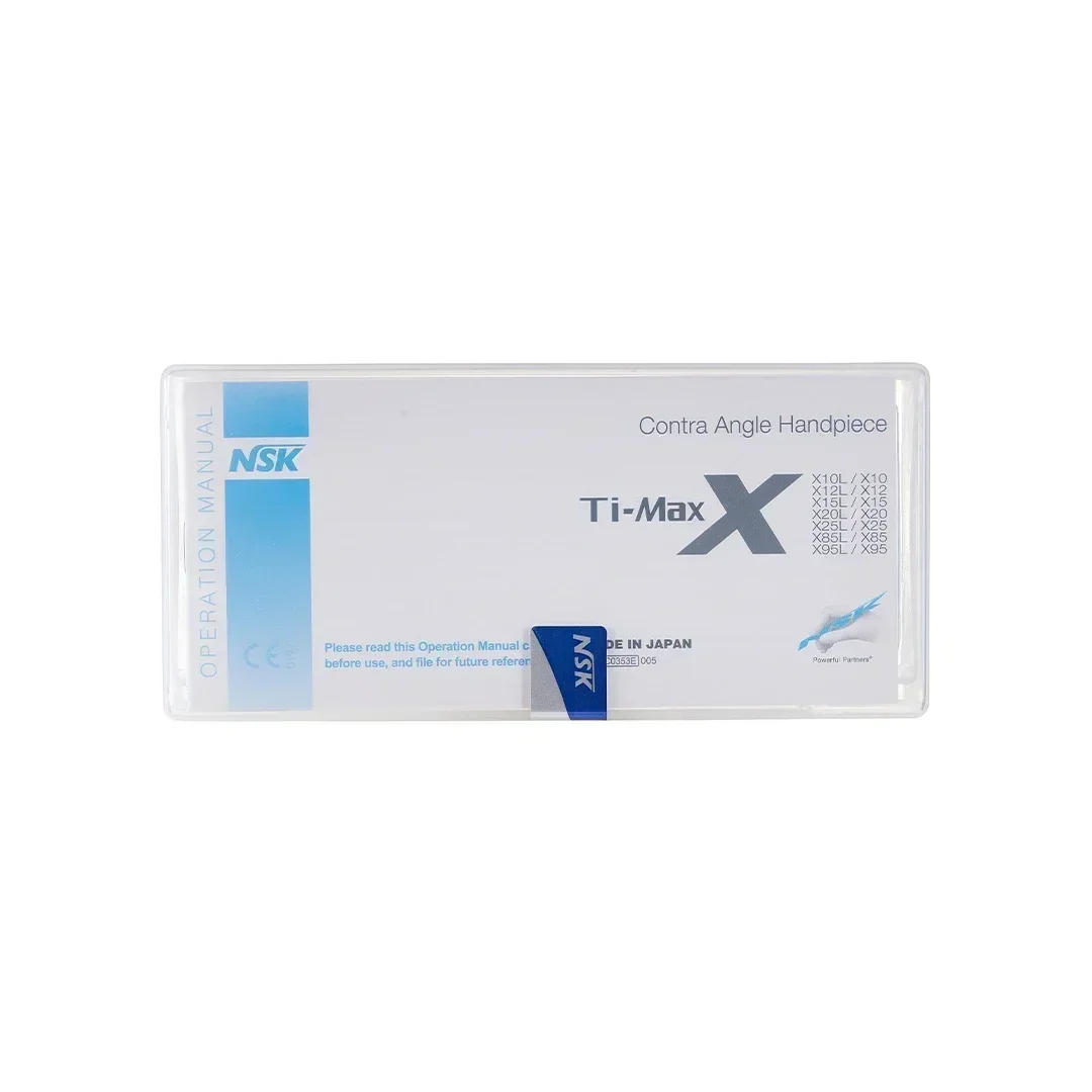 NSK Ti-MAX X65L Dental 1:1 velocidad de accionamiento pieza de mano recta odontología de fibra óptica pieza de mano de baja velocidad anillo azul apto para Motor tipo E