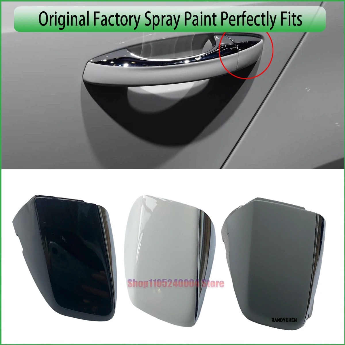 For VW Teramont CC Skoda Superb Octavia 3 2020- LHD Chrome Front Left Exterior Door Handle Cover Cap 5F1837879D 5F1837879H