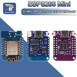 WeMos D1 Mini Pro V3.0 NodeMcu 4MB/16MB byte Lua WIFI Internet of Things scheda di sviluppo basata su S2 ESP8266 CH340G Nodemcu V2