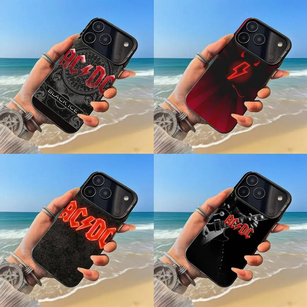 

Rock A-AC D-DC Band Phone Case Black case for iPhone17,16,15,14,13,12,Pro,Max,Plus,E,SE4,Air,Mini