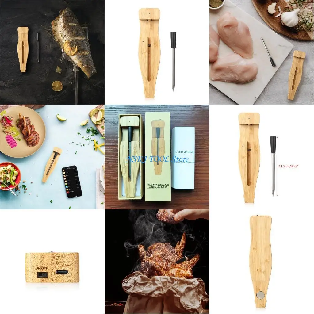 

L8RC Wireless BT Grills Thermometer Waterproof Thermometer Digital Remote