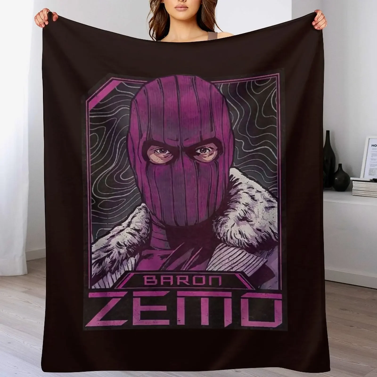 

Baron Zemo . Throw Blanket Luxury Designer For Baby Designers Bed linens Blankets