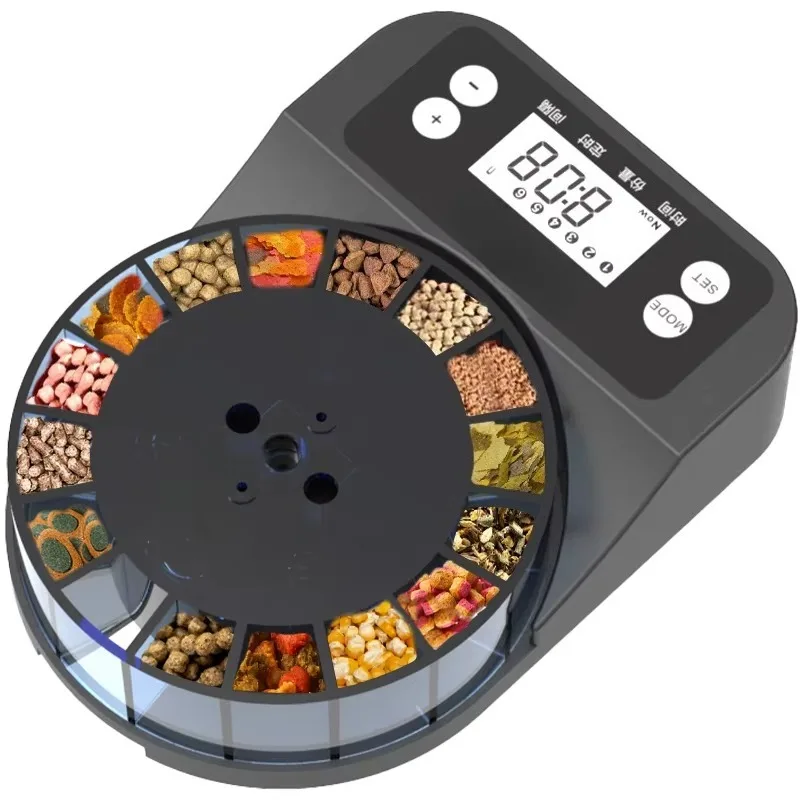 

Automatic intelligent remote control fish feeder with rechargeable power supply Environmentally friendly customized fish food