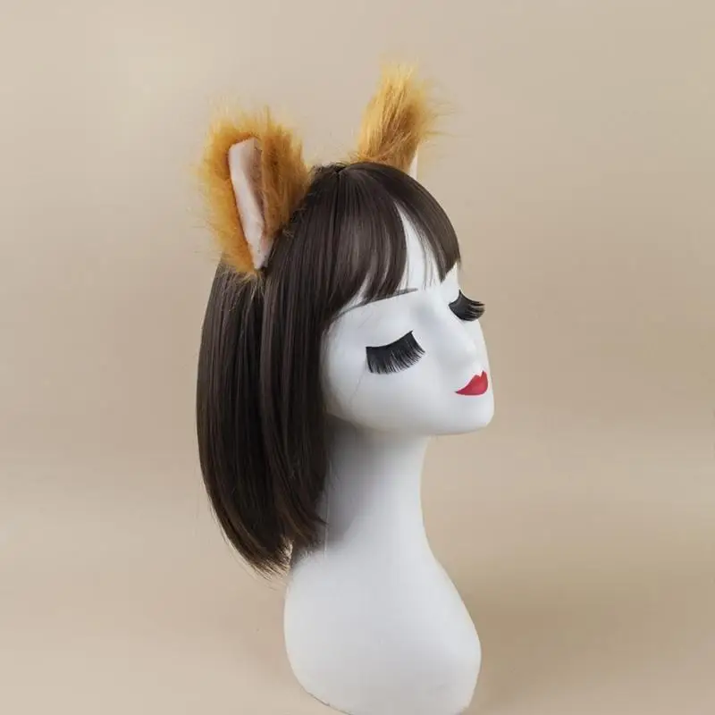 77HE Kid Role Play Costume Animal Ear Headband Tail Skirt for Kids Birthday Halloween