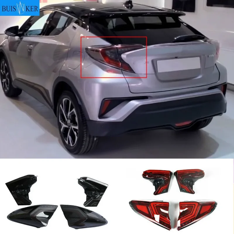 

Car LED Tail Light Taillight For Toyota C-HR CHR 2016 - 2020 Rear Running Light + Brake + Reverse Lamp + Dynamic Turn Signal