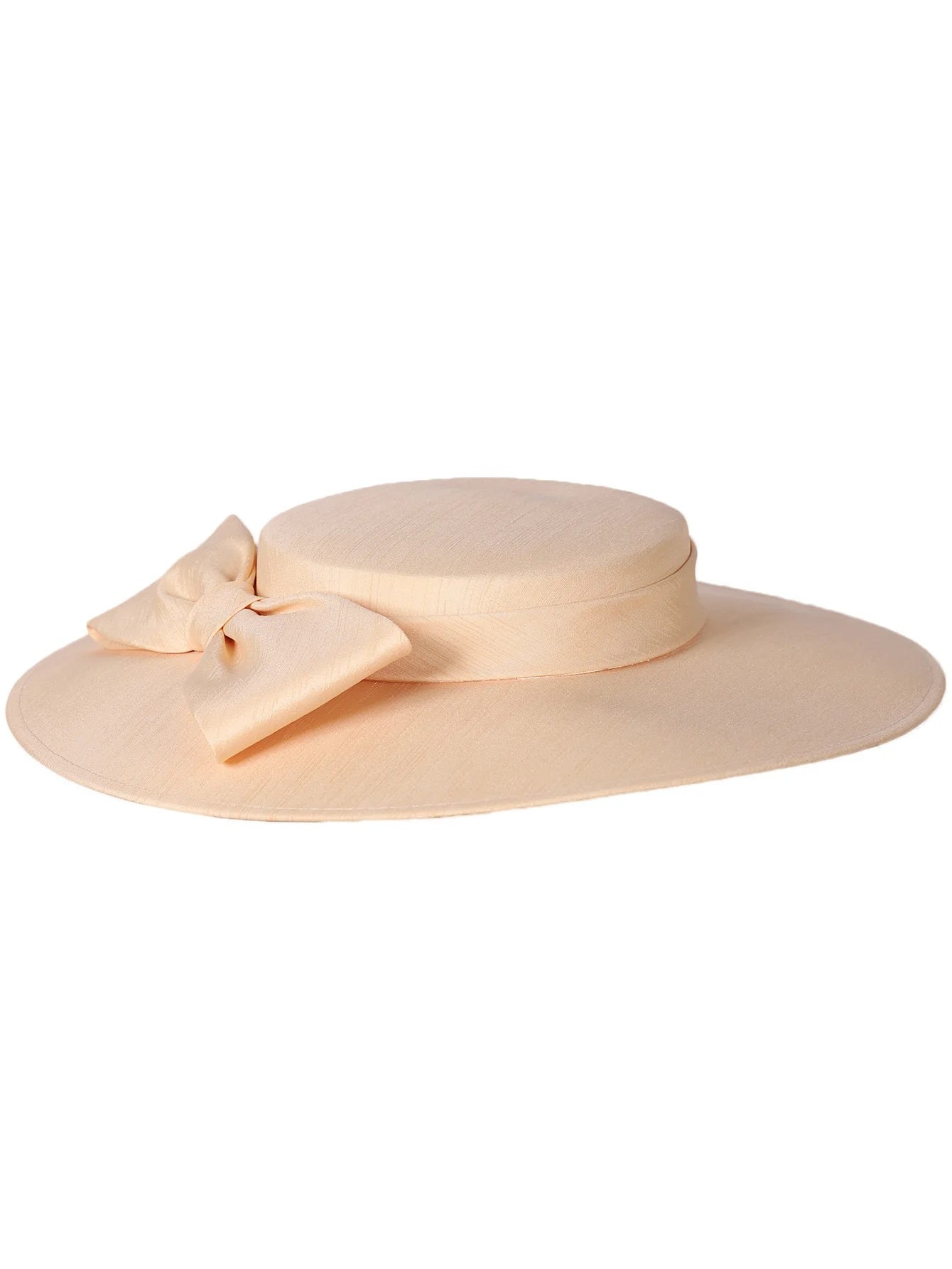 FS Elegante Elfenbein-Hüte mit breiter Krempe für Frauen, große Schleife, formelle Anlässe, Kentucky-Kappe, Dame, Hochzeit, Cocktailparty, flache Oberseite, Fedoras 2024 – Detail 12