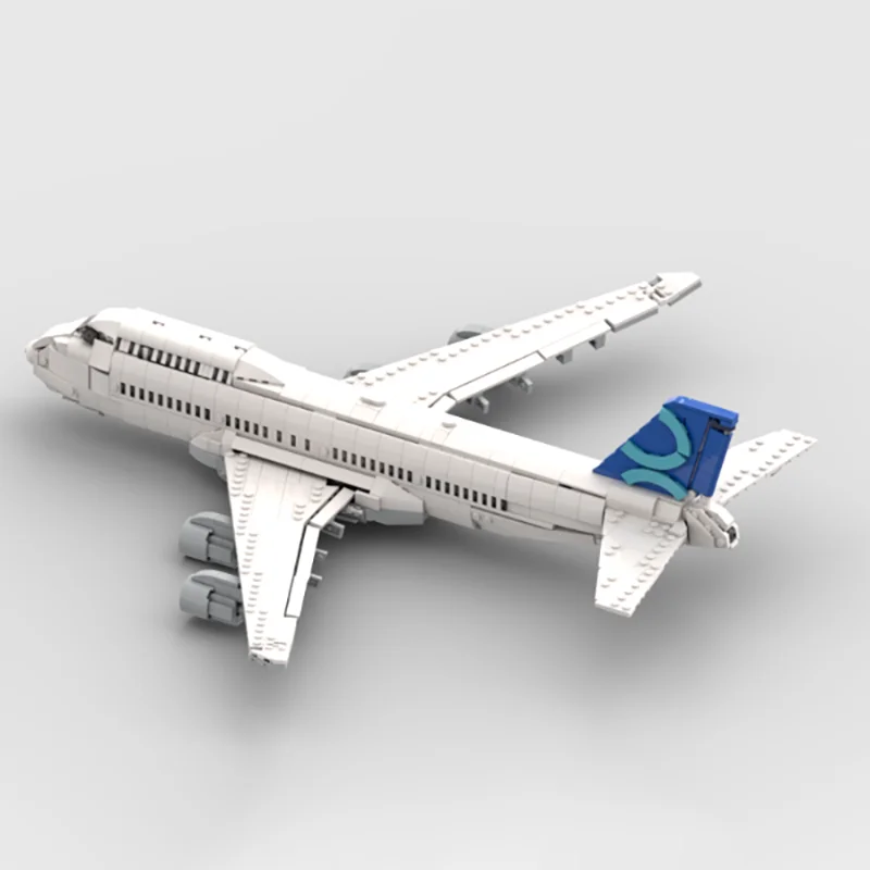 Urban Aircraft Series Moc Building Blocks Boeing 747 Airplane Model Technology Bricks Assembly Holiday Construstion Gifts Toy