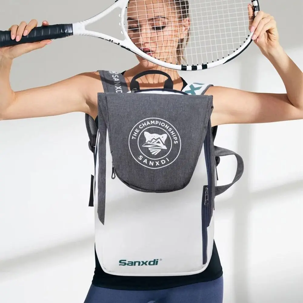 Foldable Tennis Paddle Backpack creative Large Capacity Badminton Racket Bag Tear Resistant Holds 2-3 Rackets Tennis Bag