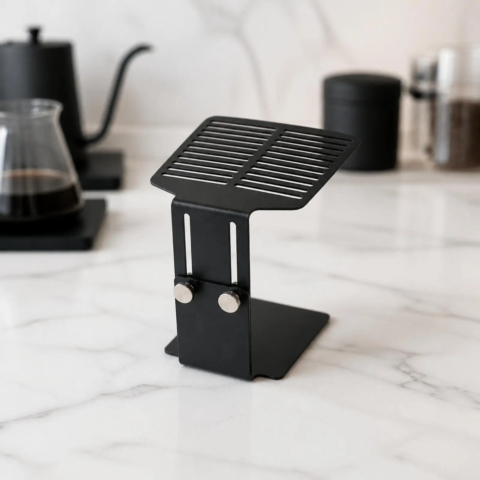 Coffee Scale Stand Stainless Steel Riser for Mini Coffee Scale and Espresso Cup Height Adjustable 8 to