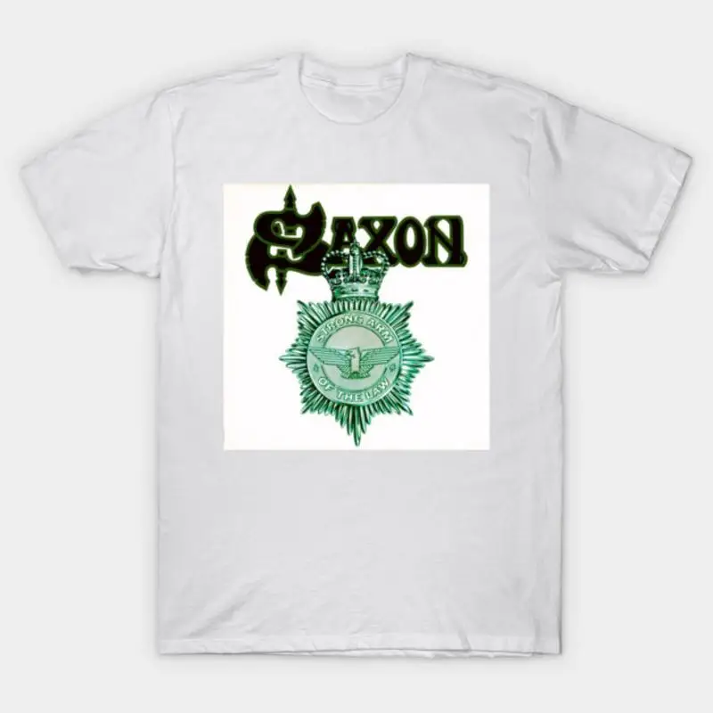 Album Cover Saxon Strong Arm Of The Law T-Shirt