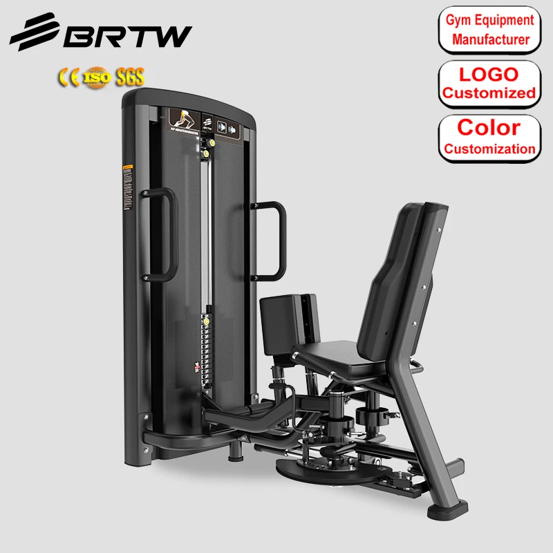Strength Training Hip Trainer Pin Loaded Double Function 2 In 1 Hip Adductor Abductor Machine For Hotel
