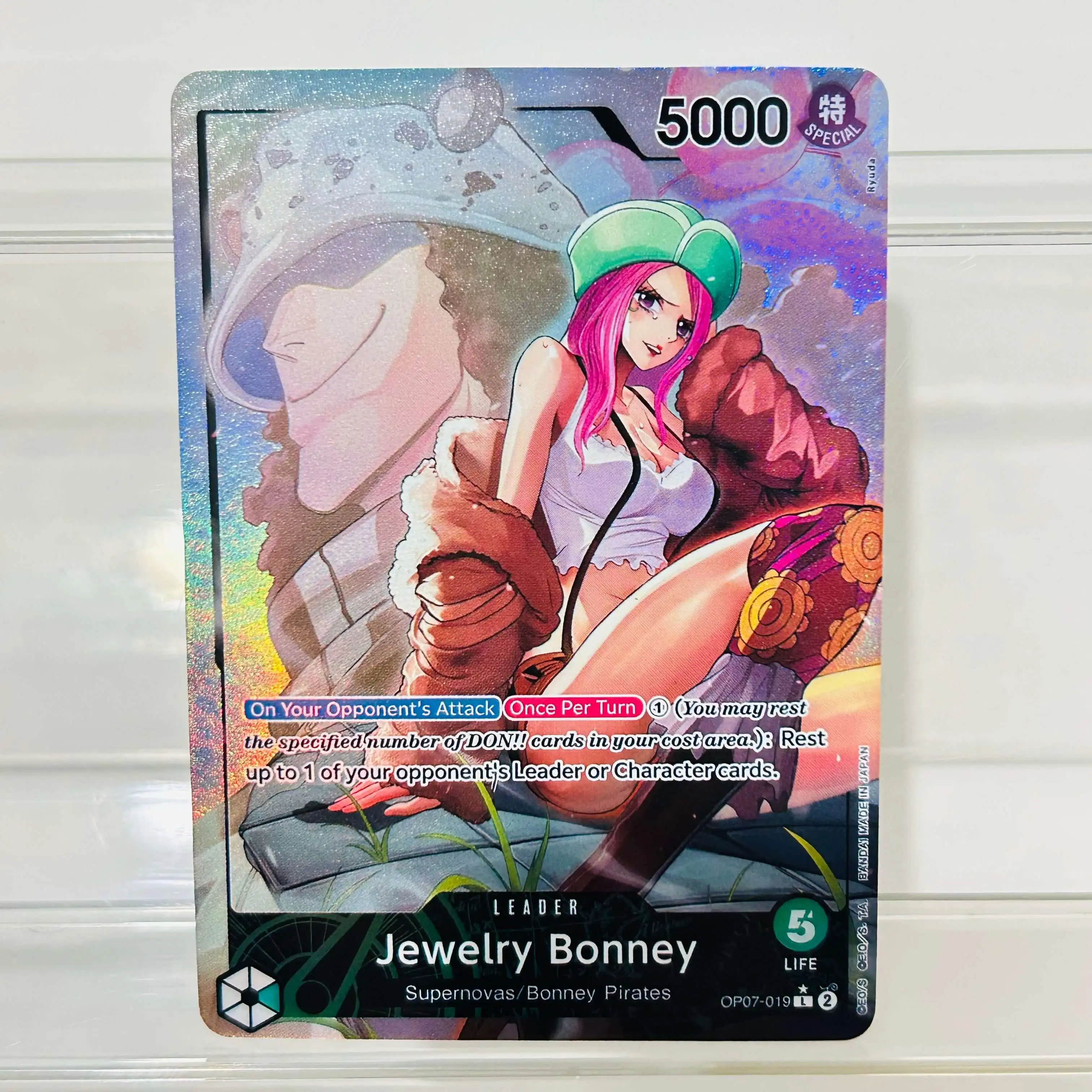 One Piece Boa Hancock OP07-051 SR Card EN Version Holographic Texture Cards Perfect Condition DIY Premium Anime Collection Card view 3
