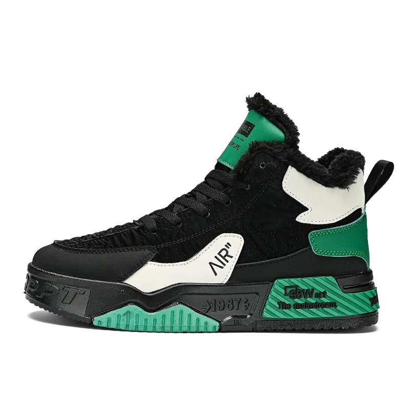 

High quality non-slip and wear-resistant outdoor casual men's shoes winter men's shoes fashionable velvet warm