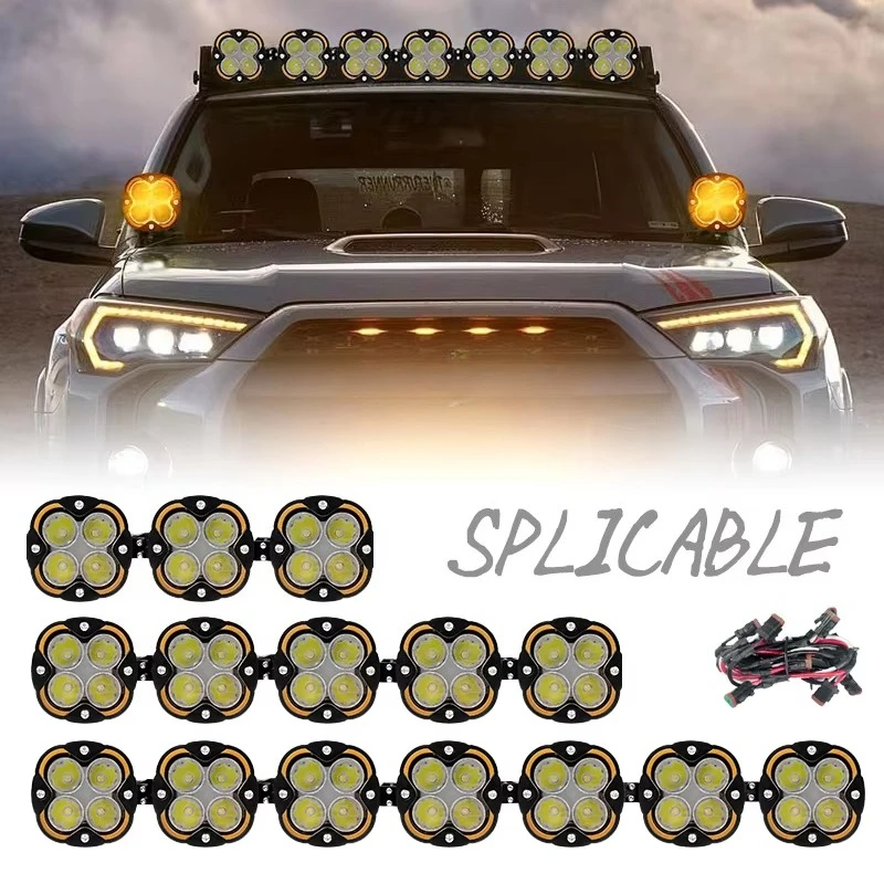 Waterproof Off-Road LED Light Bar 22/32/46/52 Inch - High Power Driving Spot Light for 4x4