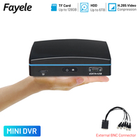 CCTV 4CH Mini AHD 1080N DVR 5V 1.5A 1080P 2MP TVI CVI AHD CVBS IP 5IN1 Hybrid Video Recorder XVI for Analog CCTV Camera System