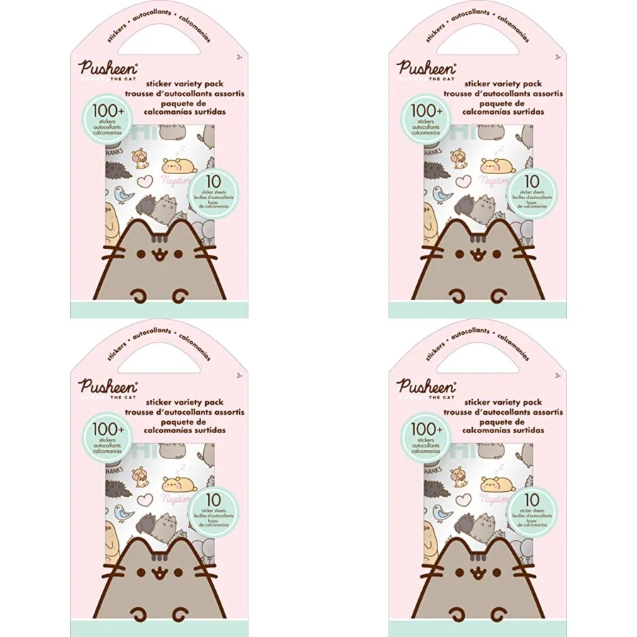 

Pusheen Sticker Variety Pack for Creative Journaling Gift Wrapping and DIY Craft Projects Adorable Cat Designs with Versatile A