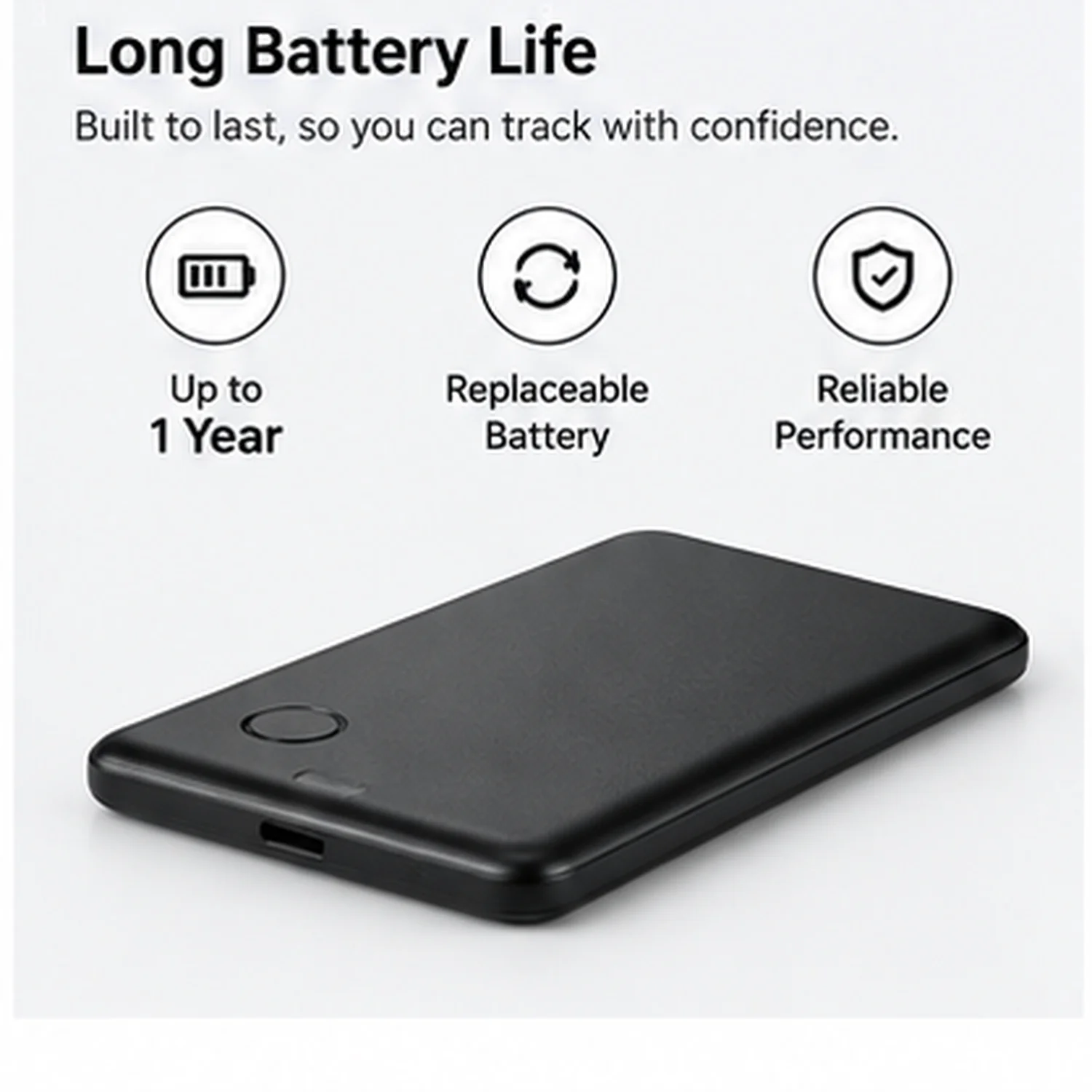 Dual System Finder Card Tracker for Wallet Works with Find My Android Find Hub GPS Item Locator Replaceable CR2016 Batteries Key