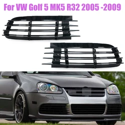1Pair For VW Golf 5 MK5 R32 2005 2006 2007 2008 2009 Front Bumper Fog Lamp Light Grille Cover Frame
