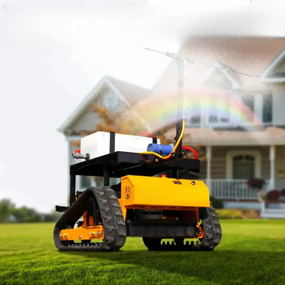 Automatic Lawn Mower  with  500mm  Cutting  Width  Remote  Control  Rubber  Tracks  EPA/Euro 5 Compliant Upgrade Spray Feature
