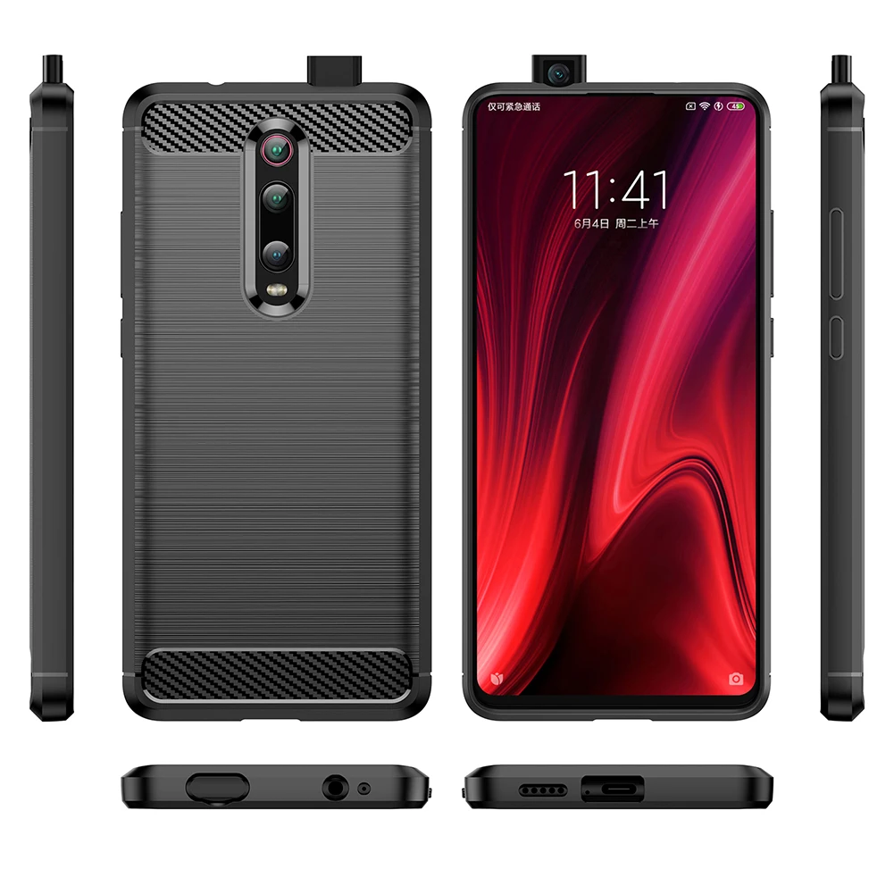 FERISING 케이스 샤오미 MI 9T / 9T 프로 Mit 케이스 TPU 범퍼 카본 커버, Redmi K20 / K20 프로 프리미엄 케이스, Coque Capas