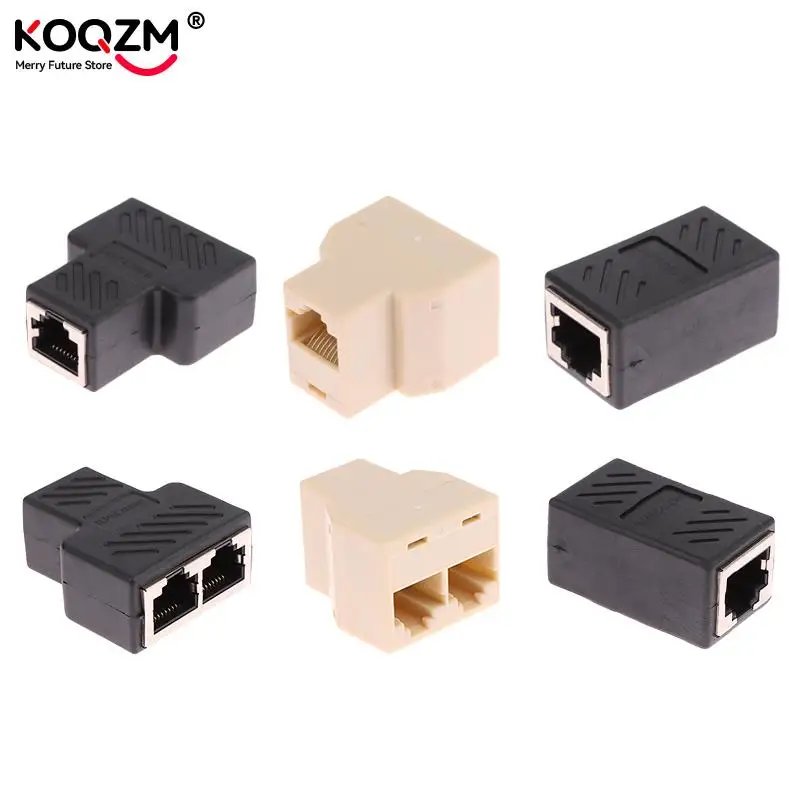 RJ45 Connector Network Extender Female To Female Ethernet Adapter Gigabit Interface Splitter Coupler For Internet Connection