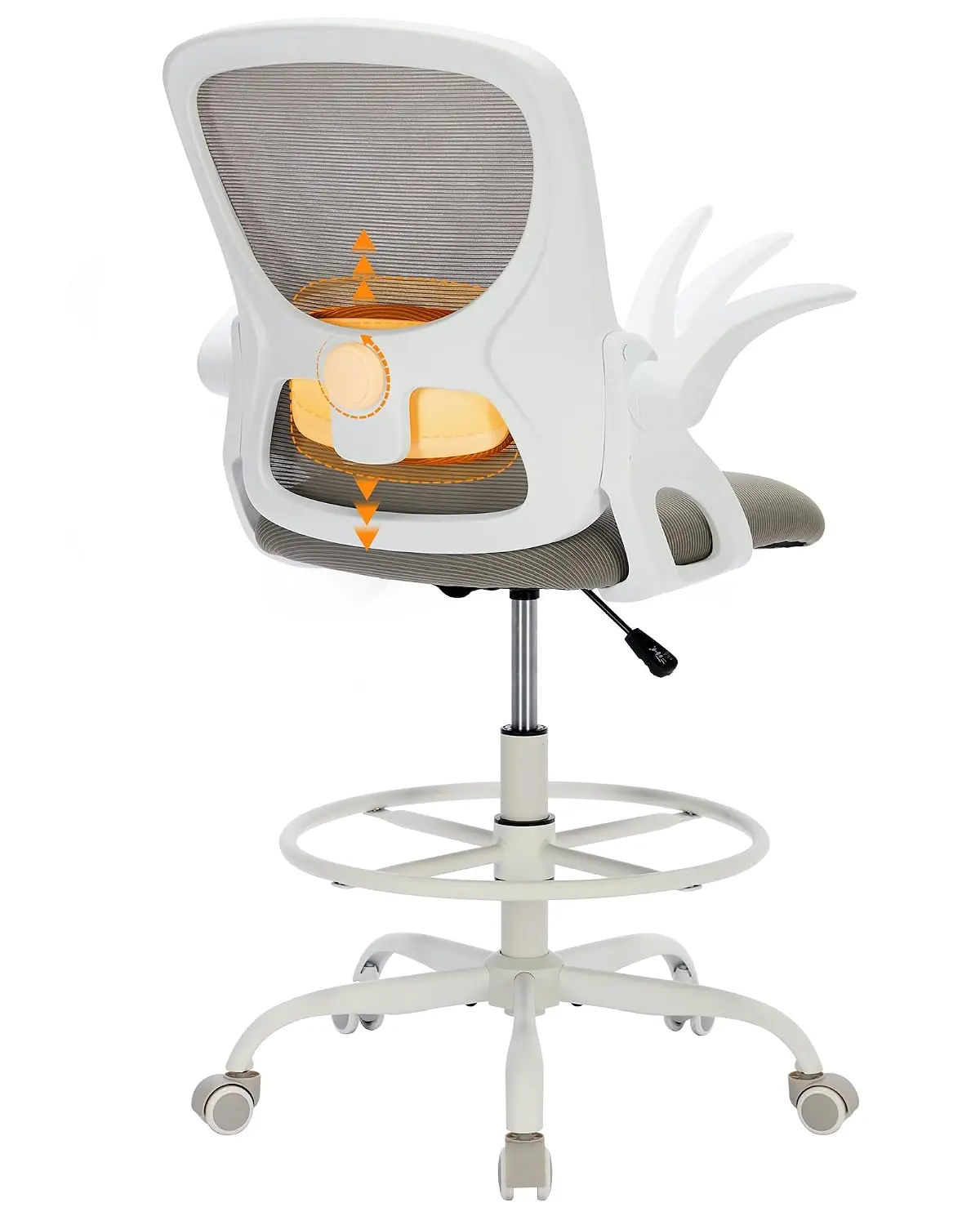 Drafting Chair Tall Adjustable Arms Standing Desk Ergonomic Swivel Customized
