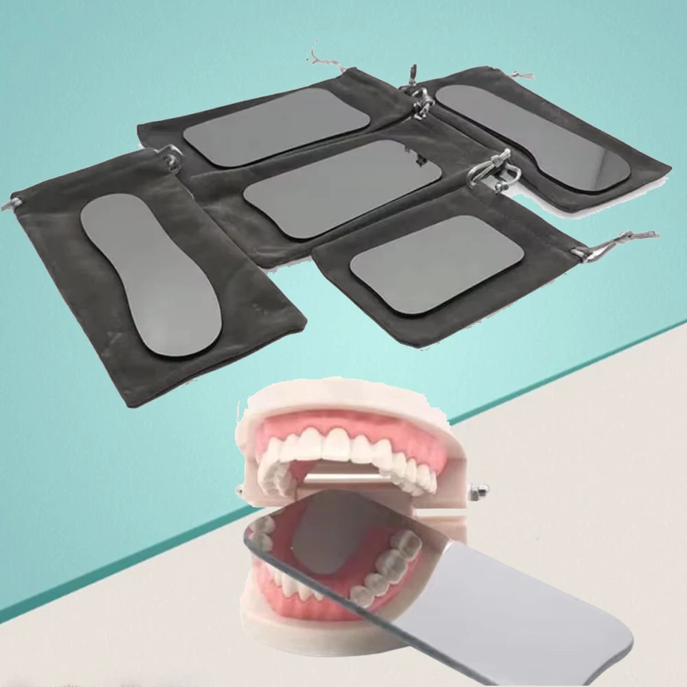 

Dental Oral Mouth Mirror Rhodium Plated Occlusal 2-Sided for Intraoral Photography & Orthodontic Work