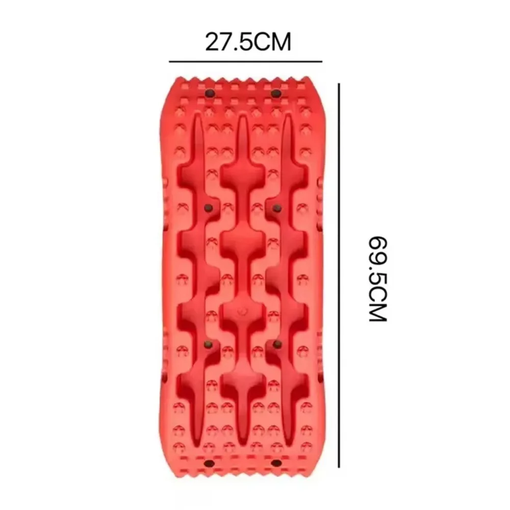 2Pcs super tough nylon 70cm car recycling traction board emergency mini size track traction pad off-road sand mud traction belt