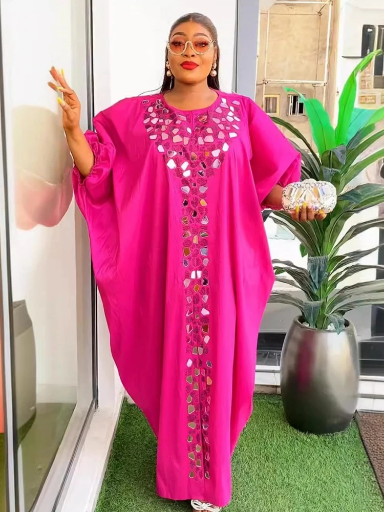 

Plus Size Abayas For Women Dubai African Muslim Fashion Dress Caftan Marocain Evening Party Dresses Satin Boubou Robe Djellaba