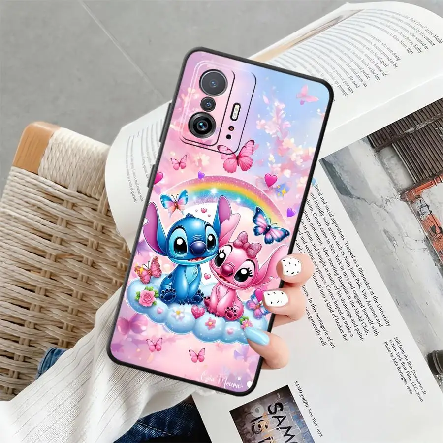 เคสโทรศัพท์แบบนิ่มสำหรับ Xiaomi Mi 10T 9 11T 14 Pro 9T CC9Pro 13 10 11 13 Lite ลายดิสนีย์ สติทช์ คู่รัก