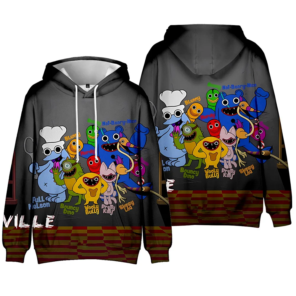 

Youth men Joyville Game Hoodie Anime Character Print Cosplay Sweatshirt Wooly Bully Kids boys Hoodie Pullover