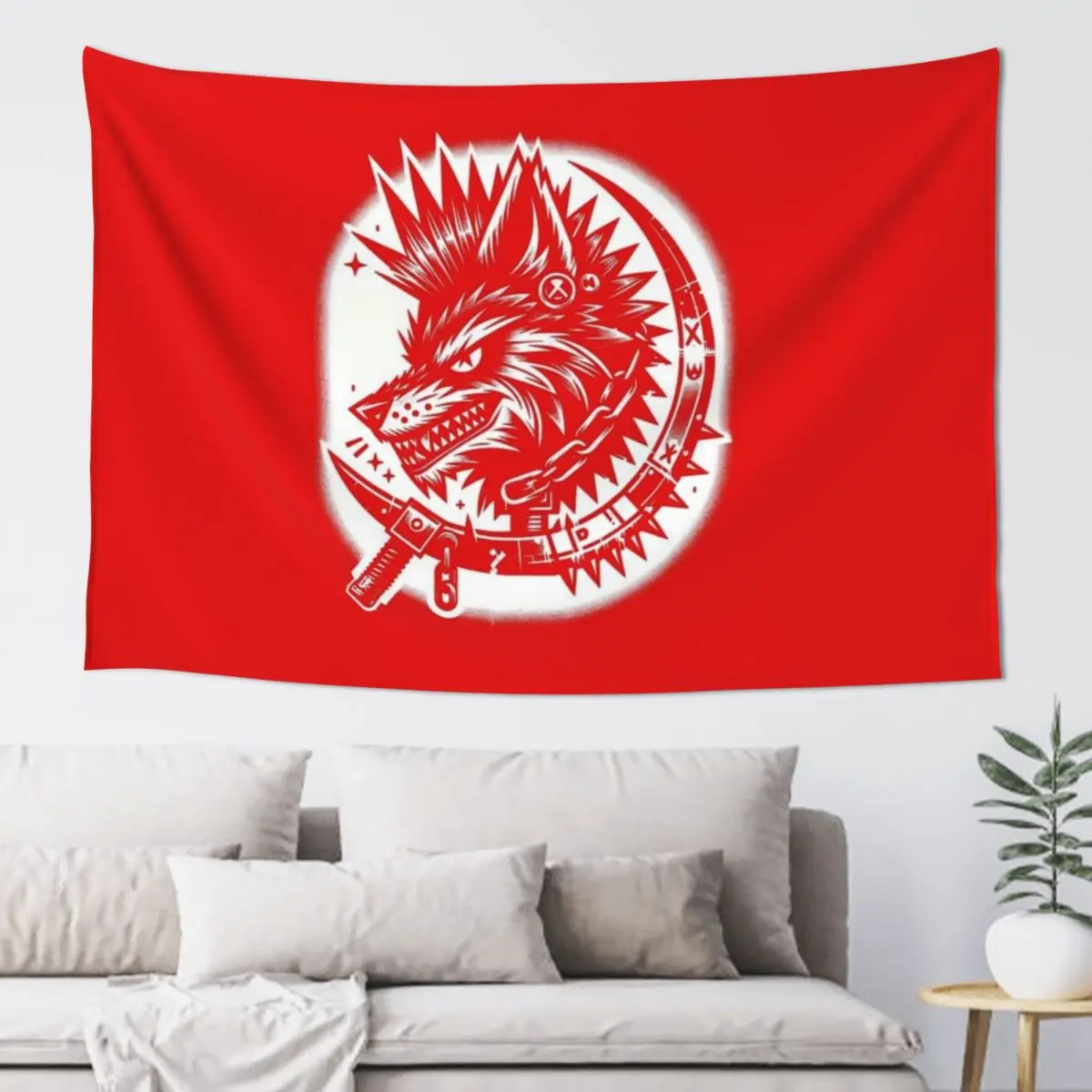 

Howlers Never Bow - Red Rising Tapestry Room Aesthetic Room Decorations Bedroom Decor Tapestry