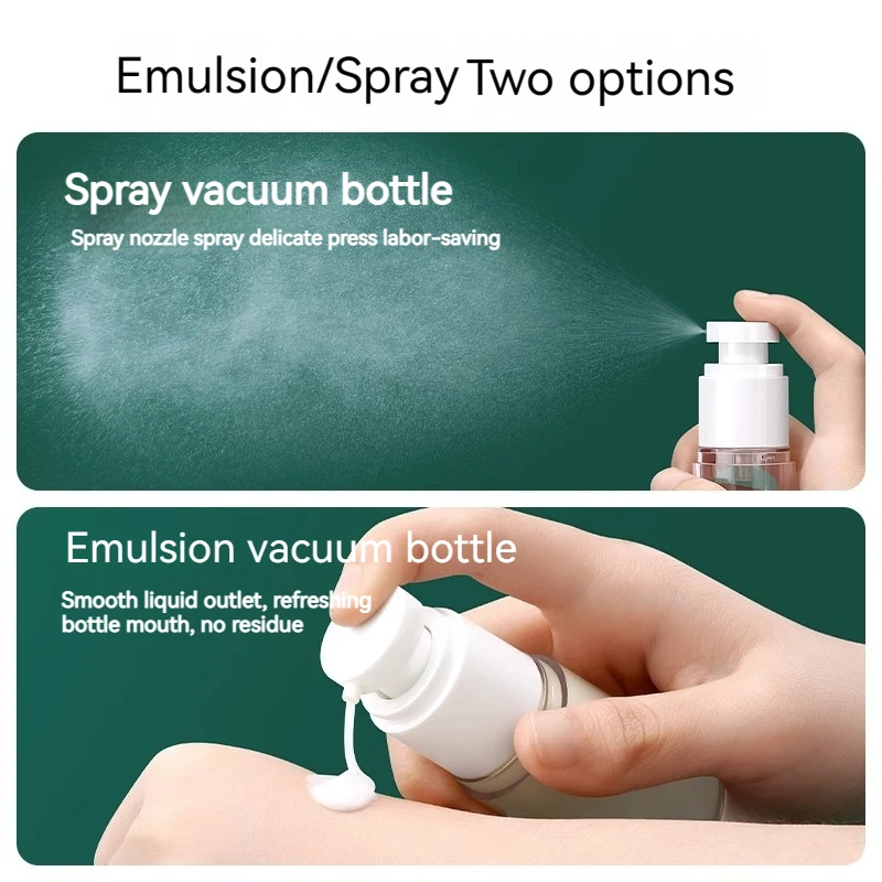 Vacuum Sub Bottle Travel Cosmetics Small Empty Bottle Lotion Shower Gel Shampoo Travel Portable Spray Sub Bottle