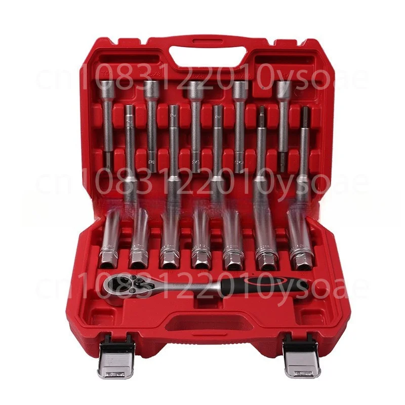 Shock Absorber Tool Kit 18pc Suspension Strut Nut Removal Top Mount Tool Service Shock Absorber Top Disassembly Tool