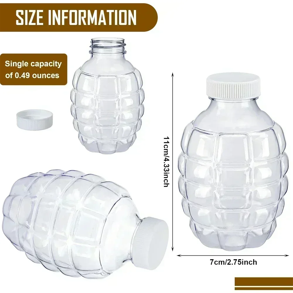 Water Gun Accessories Splatter Ball Gun Refill Ammo Plastic Hopper Gel Bead Subpackage Bottle For Kids Summer