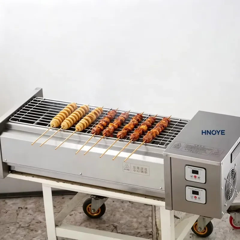 Table top electric grill for indoor grilling and kebabs Smokeless stainless steel 220V
