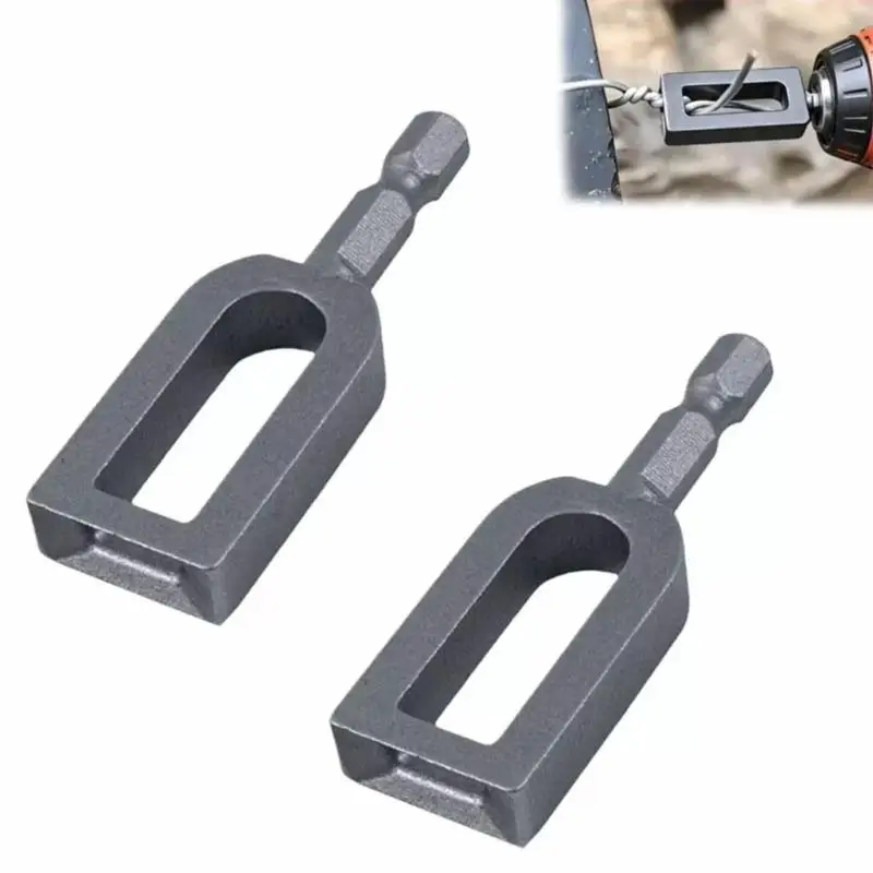 Duty Drill Wire Twisters Tool Drill Compatible Fence Wire Tying Twisting Sleeve for 9 & 11 Gauge Wire Livestock Fence Setup